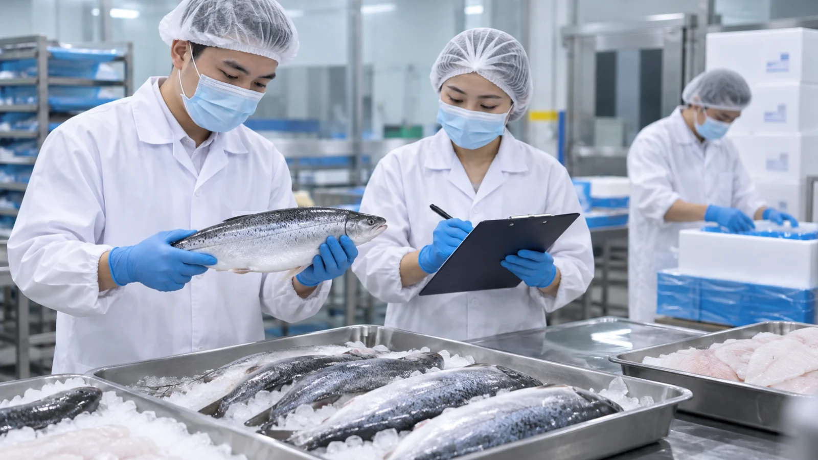 Seafood quality control and export inspection