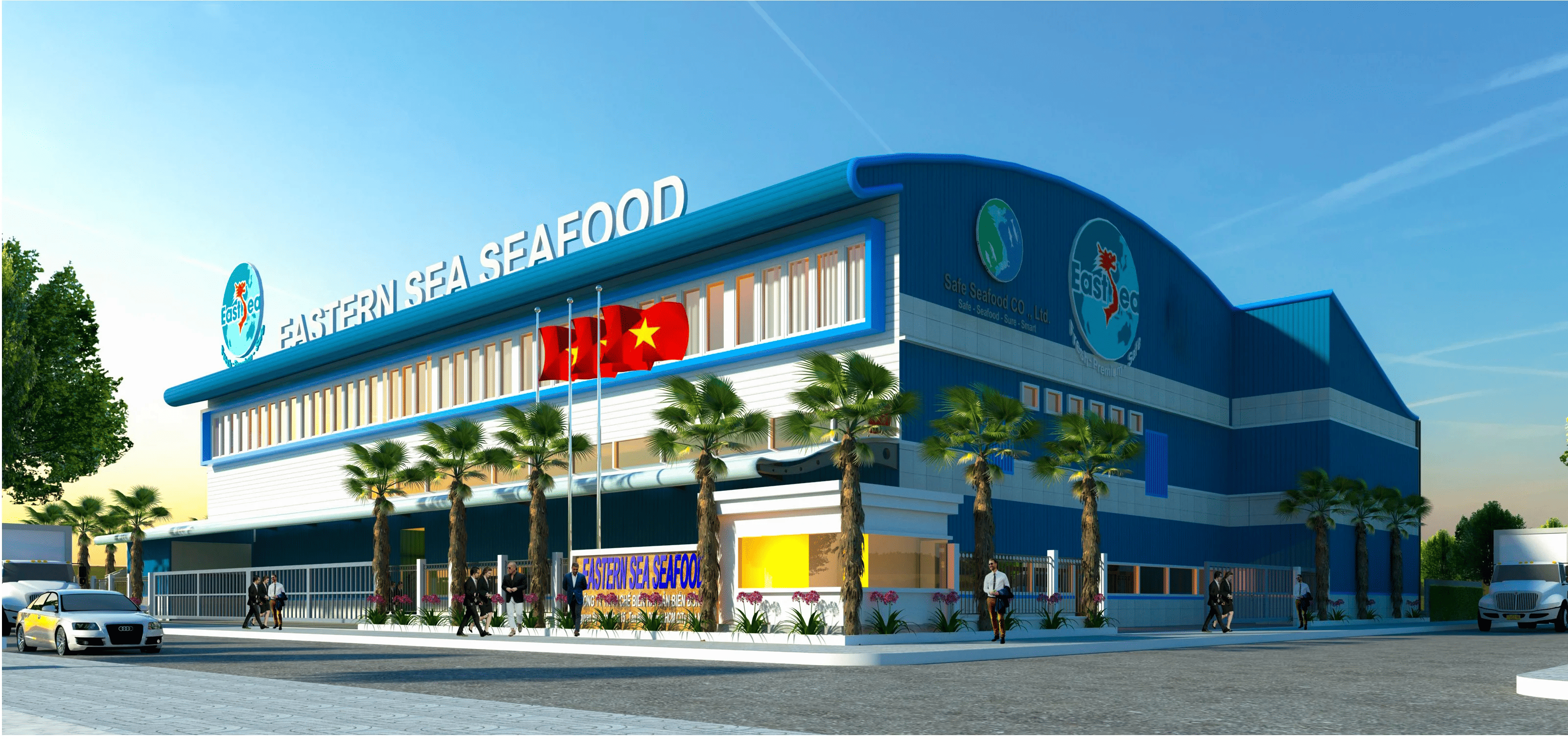 Seafood processing facility supporting Safe Seafood export operations