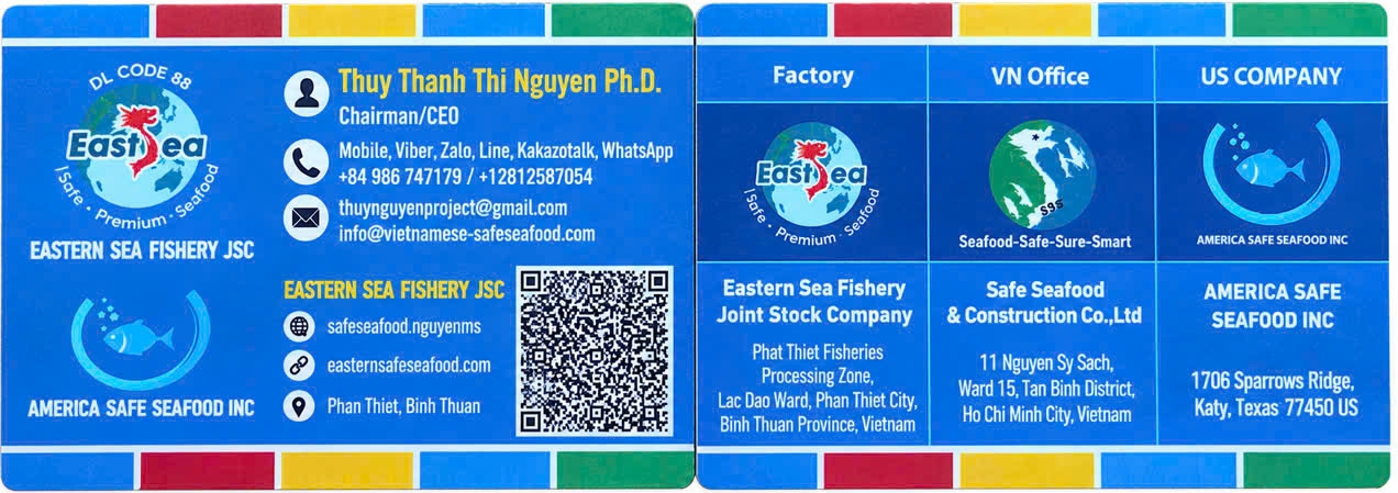 SafeSeafood Vietnam CEO business contact card